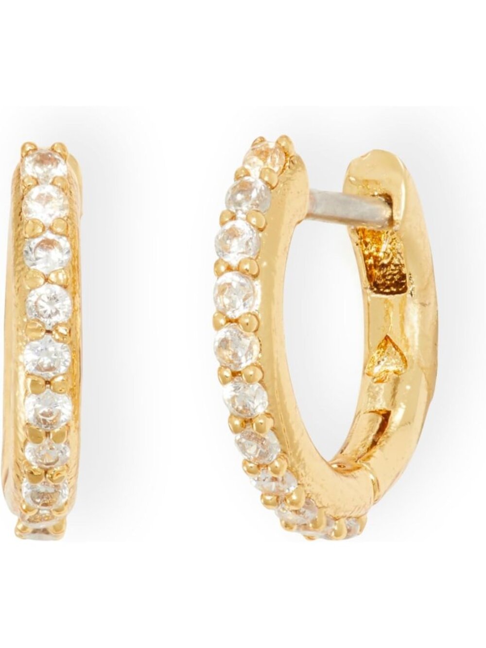 Tiny Twinkles Huggie Earrings - Dainty Gold Hoops, Sparkling Jewelry for